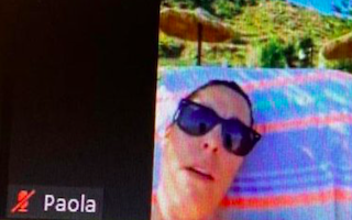 AXA Councillor works from Beach