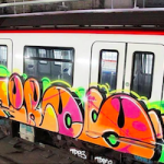 SPN Graffiti on metro carriages