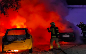 ALM Two Cars Burn JA21