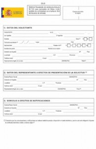 SPN Doc Needed to Enter Spain