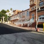 ALM Velilla Roadworks Finished, tarmacked outside Hotel Bahia