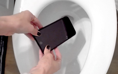 SPN Phone Down Toilet