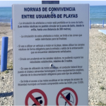 ALM Beach Rules Notice Board