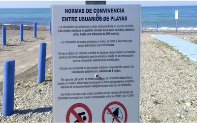 ALM Beach Rules Notice Board