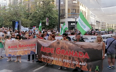 GRA LEC Protest in Granada over Wind Farms JN23