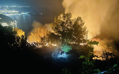 ALM Punta Fire Caused by Squatter