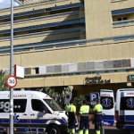 AND A Malaga Province Hospital with Ambulances