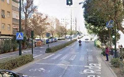 GRA Wheelchair User hit on Zebra on Camino de Ronda