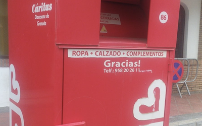 ALM Caritas Used Clothes Container