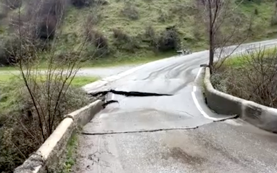 GRA Guejar Sierra Maitena Road Bridge Down