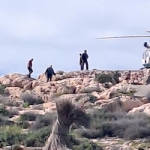 SAL Chopper Lands on El Peñon