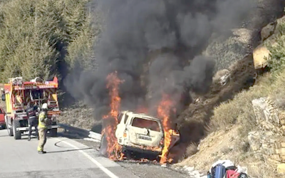 GRA SN Car Fire on SN Road