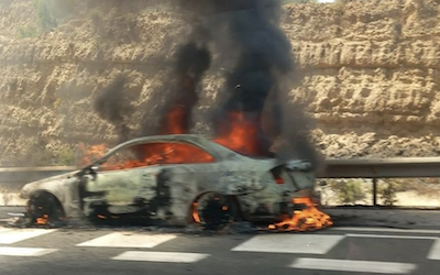GRA Car on Fire A-44